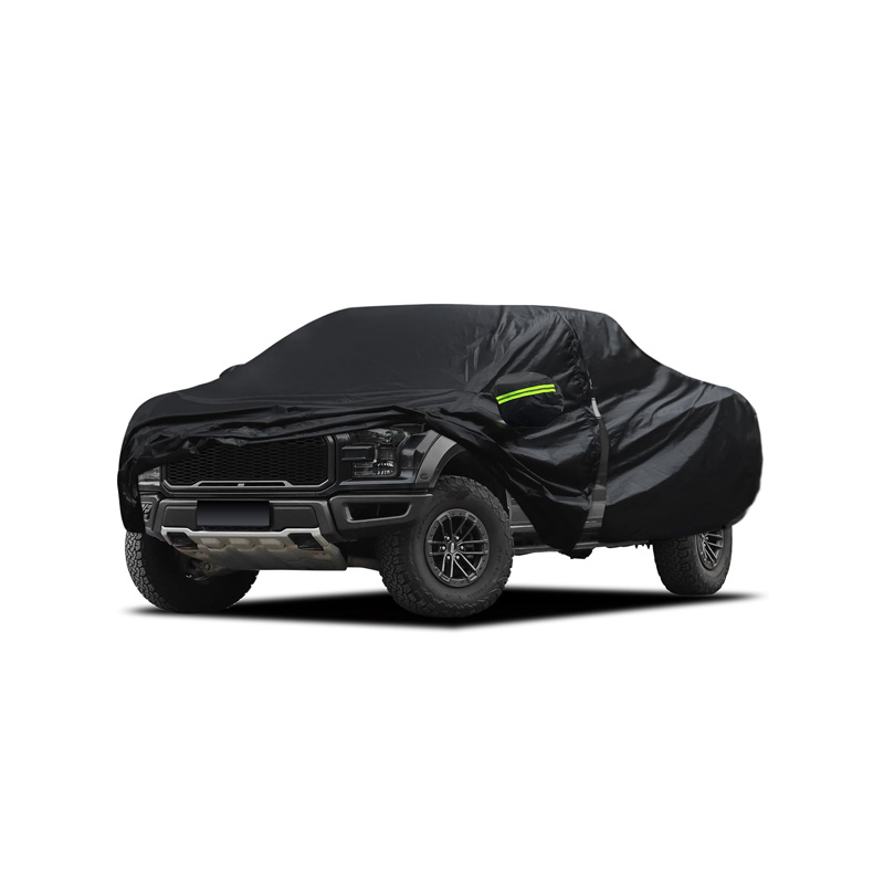 Black Oxford Cloth Reflective Strip Car Cover Has Good Weather Resistance